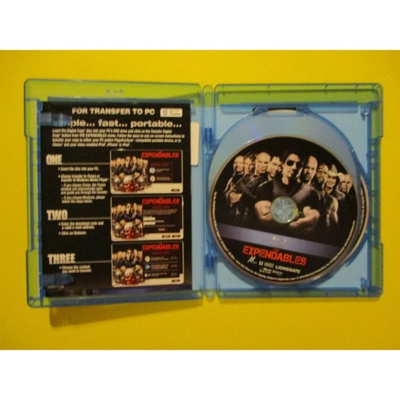 The Expendables Blu-ray DVD 3-Disc Set Sylvester Stallone Jet Li - Picture 2 of 4